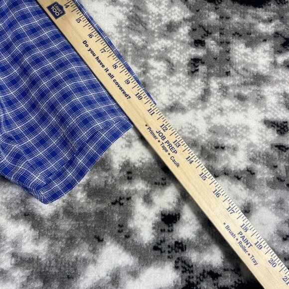 LL Bean Shirt Mens Size Extra Large Blue Front Pockets Button Up Collared Casual - Picture 7 of 12